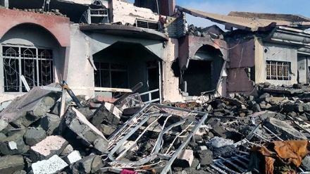İŞİD terrorçuları Mosulda evləri dağıdıblar