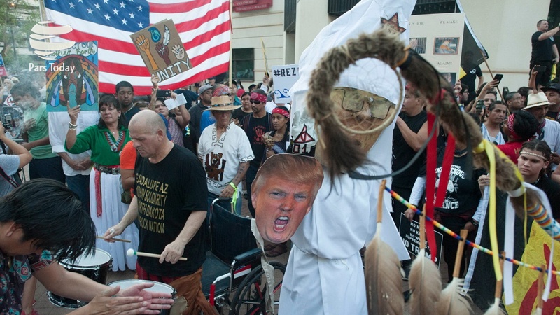 امریکہ میں ٹرمپ کے خلاف مظاہرہ