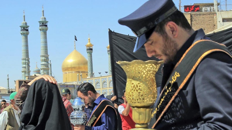 حضرت امام محمد تقی (ع) کی شہادت کے موقع پر قم میں ماتمی جلوس 