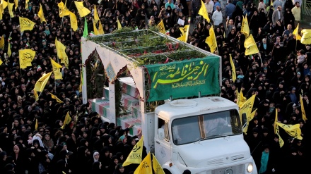 مشہد مقدس میں مدافع حرم اور گمنام شہداء کا جلوس جنازہ