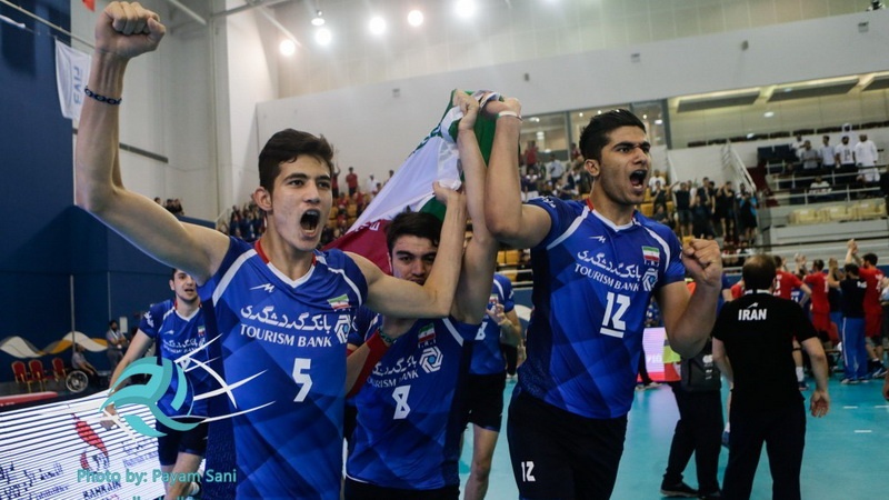  ایران کی جونیئر والی بال ٹیم کی پہلی پوزیشن