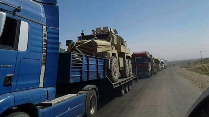 Rawestandina kamyona hilgirê çekên amerîkî ji bo têrorîstan li Sûrîyê
