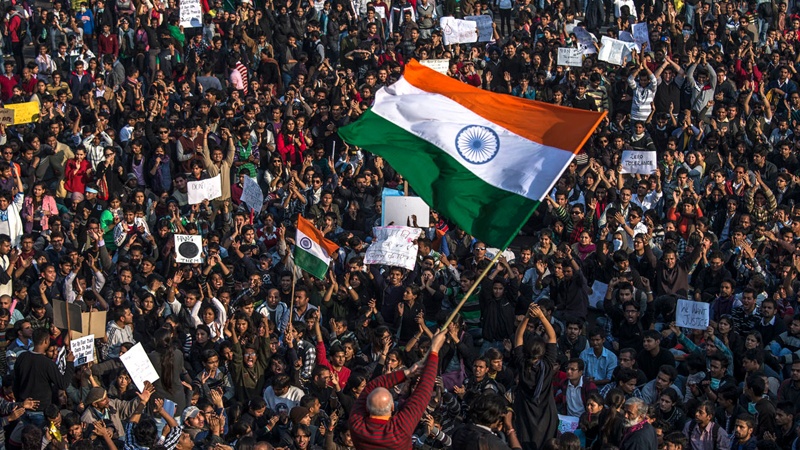 ہندوستان میں شہریت بل کے خلاف مظاہرہ