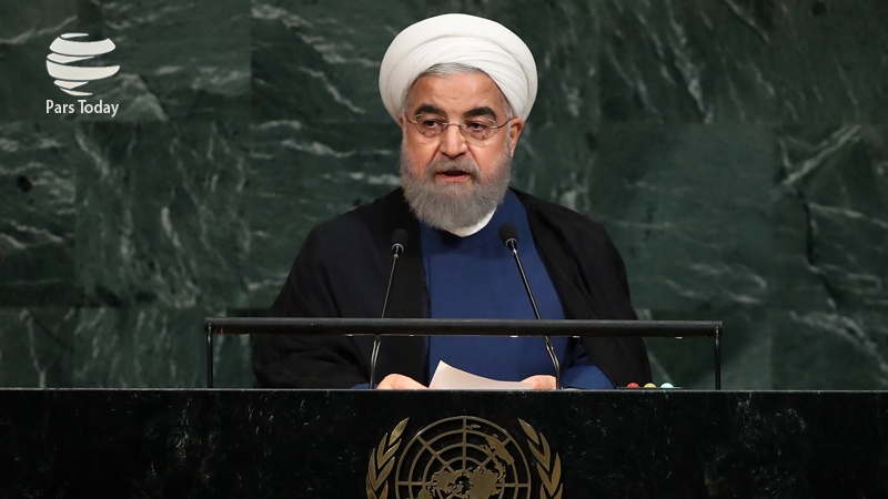 جنرل اسمبلی کے سالانہ اجلاس سے صدر ڈاکٹر حسن روحانی کا خطاب 