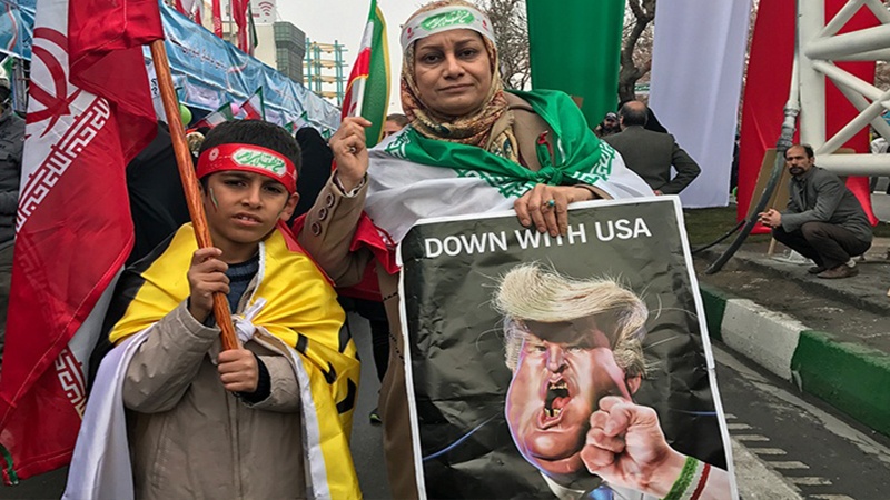 ایرانی عوام کی جانب سے ٹرمپ کو سخت جواب 