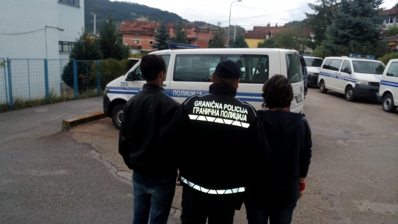 Ilegalni migranti privedeni u službene prostorije JGP Višegrad
