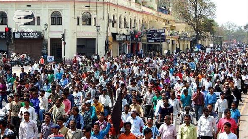 روہنگیا مسلمانوں کے قتل عام کے خلاف نئی دہلی میں مظاہرہ