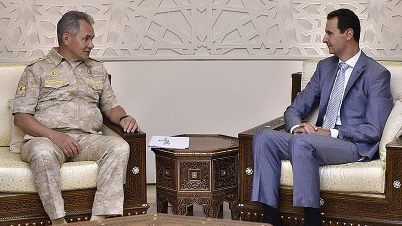روسی وزیر دفاع کی شام کے صدر بشار اسد سے ملاقات
