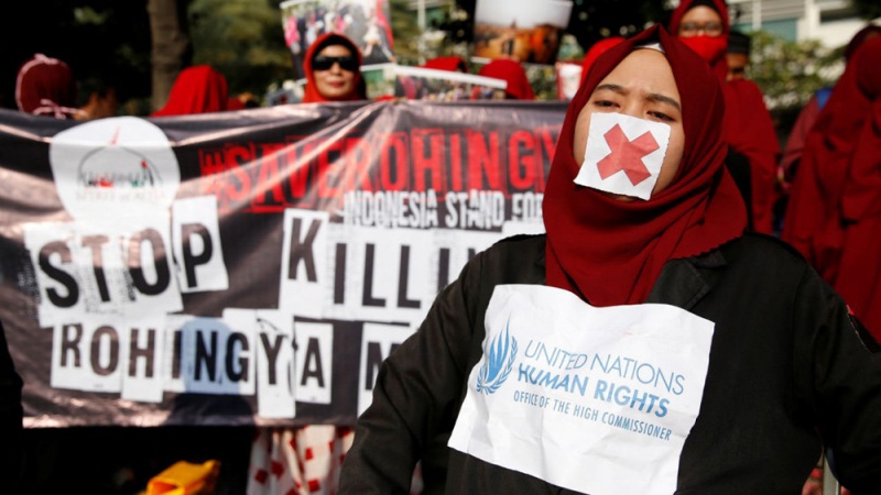 روہنگیا مسلمانوں کے لئے صدائے اعتراض بلند ہے ۔ تصاویر