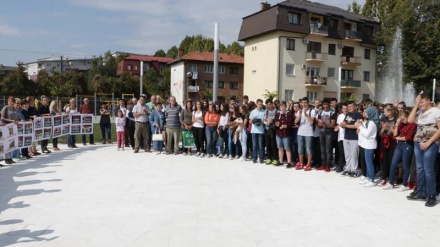 Stotinjak Sarajlija na protestu dalo podršku Rohingyama