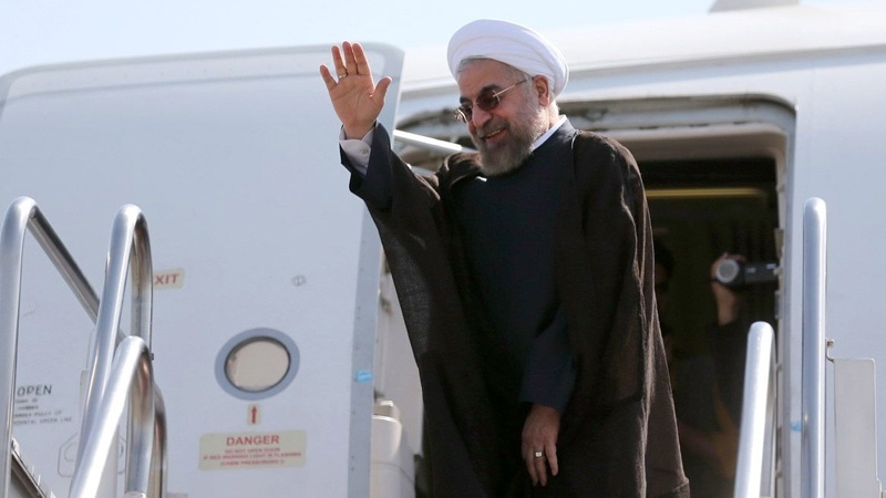 صدر ایران جنرل اسمبلی کے اجلاس میں شرکت کے لیے روانہ 