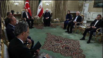 کۆتایی کۆبوونەوەی دوو لایەنەی سەرۆک کۆمارانی ئێران وتورکیا 