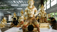 Pripreme za ceremoniju obilježavanja godišnjice smrti tajlandskog kralja
