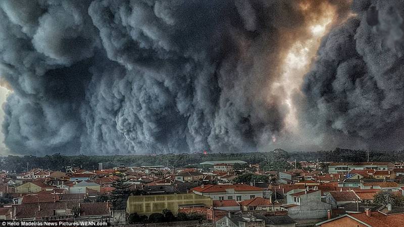 پرتگال میں بھڑکی بھیانک آگ ۔ تصاویر