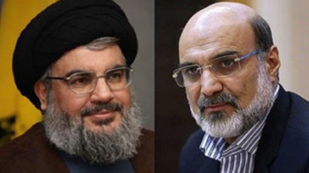 حزب اللہ لبنان کے سربراہ سے آئی آر آئی بی کے سربراہ کی ملاقات 