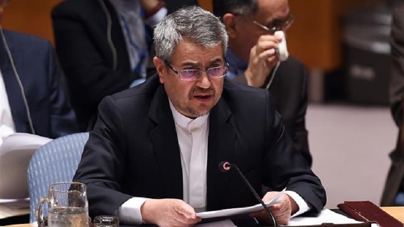 ایران کے اندرونی معاملات میں امریکی مداخلت پر اقوام متحدہ کو خط 