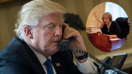 پەیوەندیی تەلەیفونیی سەرۆک وەزیرانی بەریتانیا لەگەڵ ترەمپ و پێداگریی ترێزا مەی لەسەر پاراستنی ڕێککەوتنی ناڤۆکی