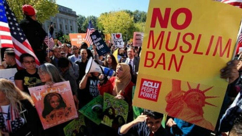 Vaşinqtonda prezidentin miqrasiya fərmanına qarşı etiraz aksiyası
