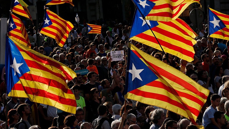 کاتالونیا کے حکام کی آزادی کے حصول پرتاکید
