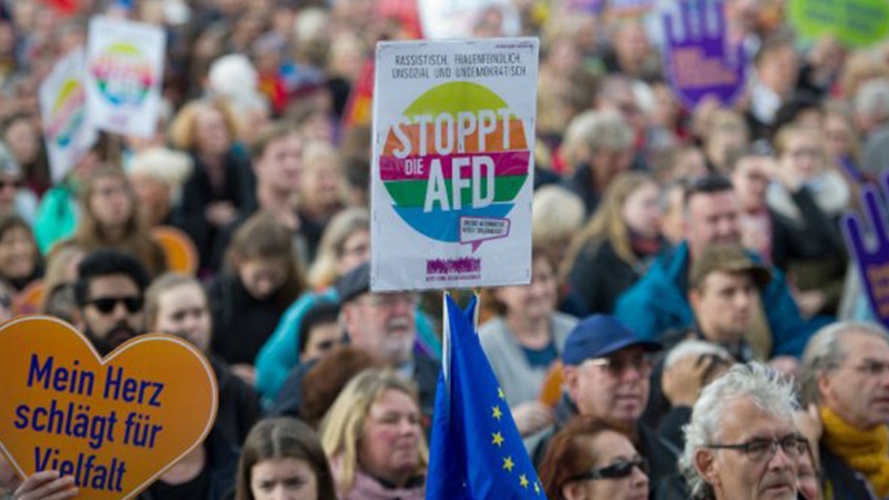 Berlində etiraz aksiyası