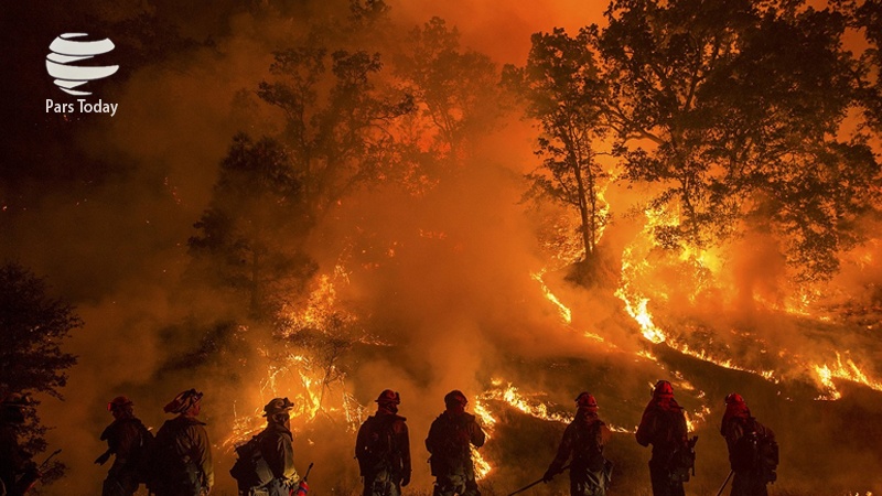 امریکہ: کیلیفورنیا میں آگ بدستور بے قابو