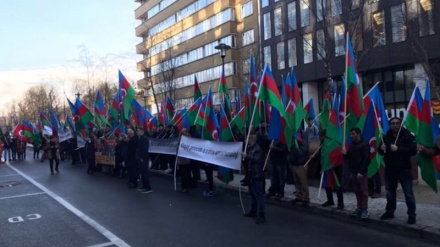 Avropadakı azərbaycanlılar Brüsseldə aksiya keçirib