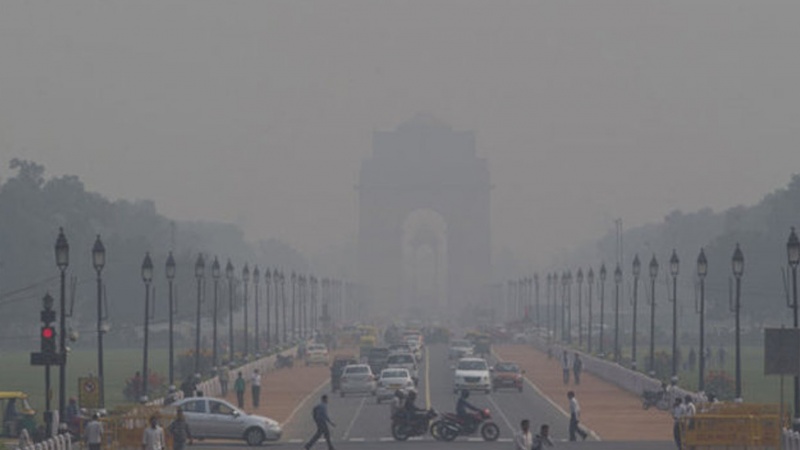 دارالحکومت دہلی میں فضائی آلودگی کی صورت حال