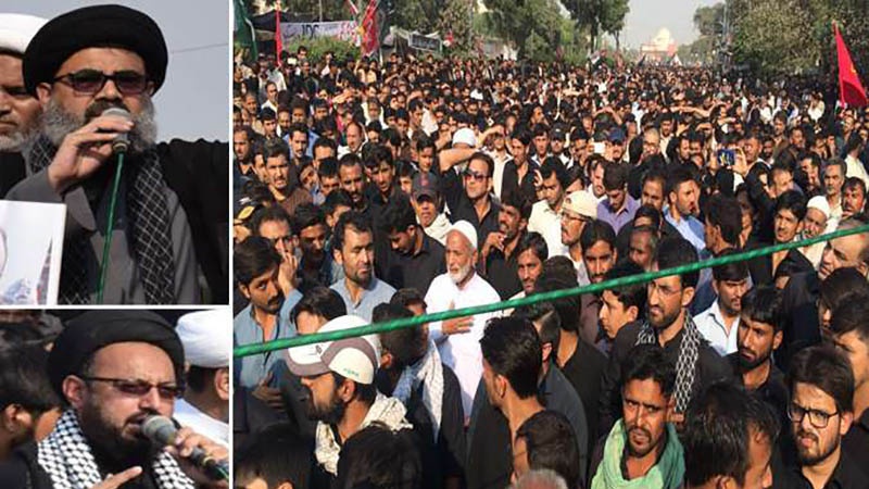 پاکستان:اربعین کے ماتمی جلوسوں میں احتجاجی مظاہرے