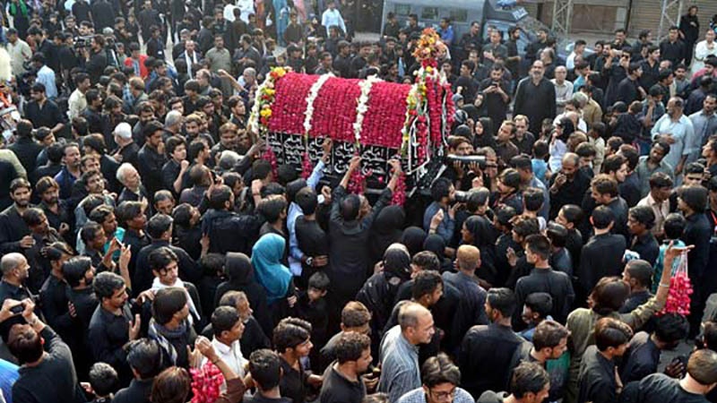 پاکستان میں چپ تعزئے کے جلوس