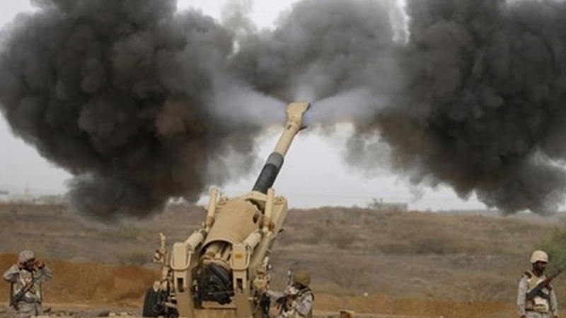 جیزان میں جارح سعودی اتحاد کے ٹھکانوں پر یمنی فوج کا جوابی حملہ 