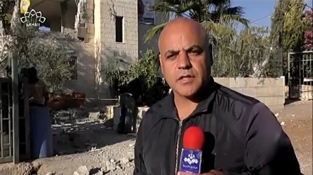 صہیونی دہشتگردوں نے ایک فلسطینی کے گھر کو اڑادیا