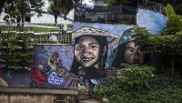 Zidne slike u gradu Medlin Kolombia
