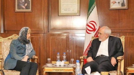 ہلگا اشمدکی وزیرخارجہ جواد ظریف سے ملاقات  