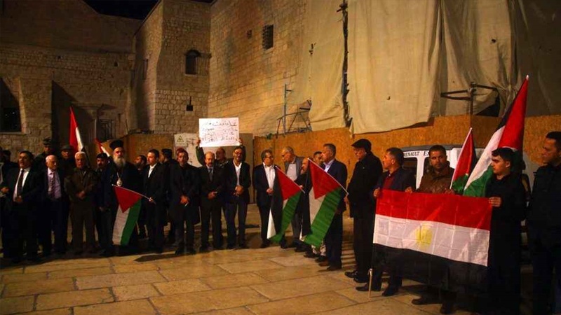 Ramallah: Protest u znak solidarnosti sa porodicama žrtava u Egiptu