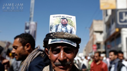 یمن، سعودی جارحیت کے خلاف دارالحکومت صنعا میں شدید مظاہرہ