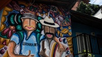 Zidne slike u gradu Medlin Kolombia
