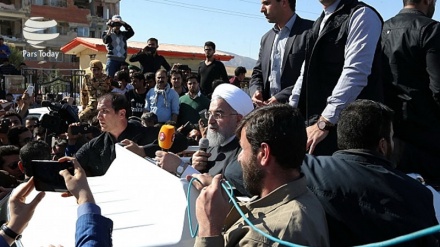 Ruhani: İran xalqı, dövləti və silahlı qüvvələri Kermanşah əhalisinin kənarındadır