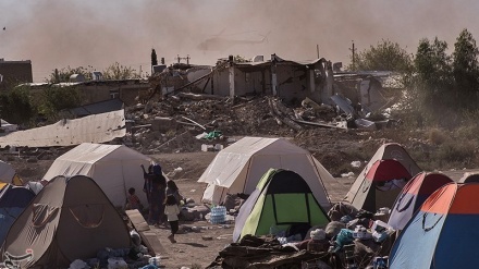 دشت ذھاب کے گاوں زلزلے کے 5 روز بعد