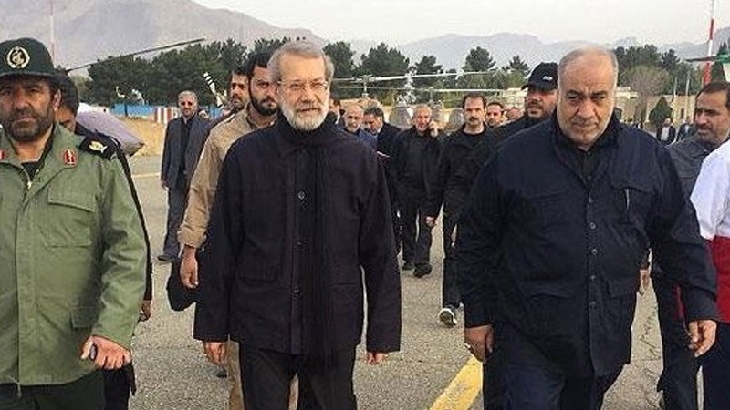 İran parlament sədri Kirmanşaha gedib