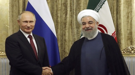 روسی صدر کی صدر مملکت ڈاکٹر حسن روحانی سے ملاقات 