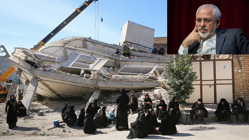 زلزلہ: ایرانی عوام کے ساتھ  یکجہتی کا اعلان کرنے پر عالمی برادری کی قدردانی