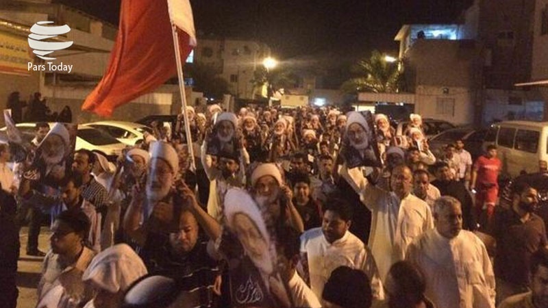 شیخ عیسی قاسم کی رہائی کے لئے بحرینی عوام کے مظاہرے