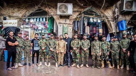 حسینی زائرین کی حفاظت پر مامور رضاکار فورس کے جوان