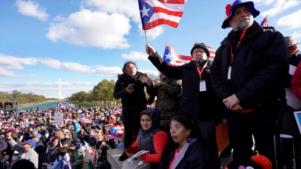 Puerto-Rikodakı duruma görə ABŞ Konqresi önündə aksiya