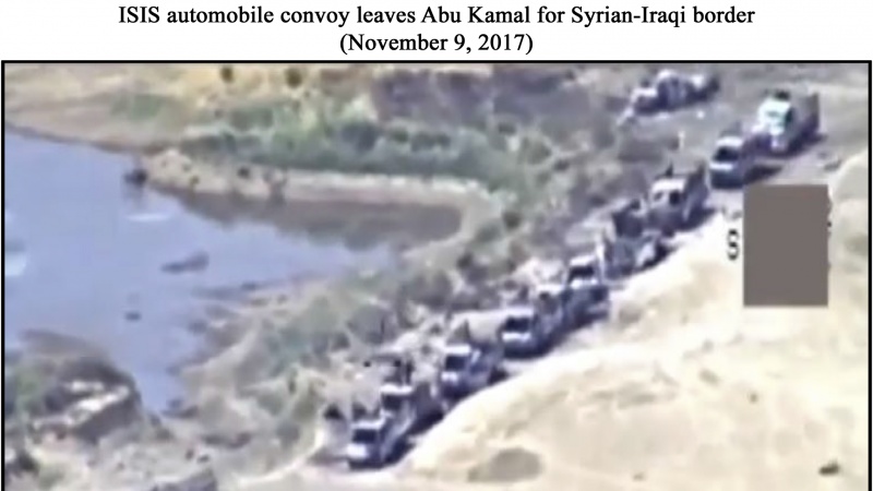 Rusko ministarstvo odbrane: ISIL-ov konvoj napušta Abu Kamal, Novembar 9, 2017