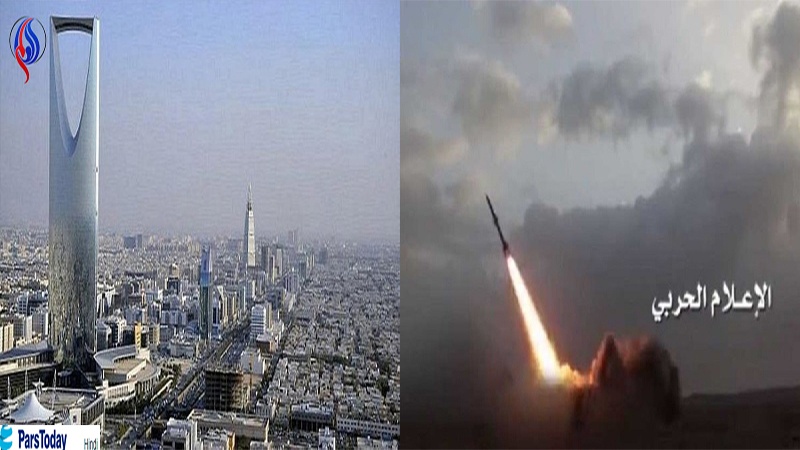 پەلاماری مووشەکیی یەمەن بۆسەر کۆشکی پاشای عەرەبستان لە ڕیاز