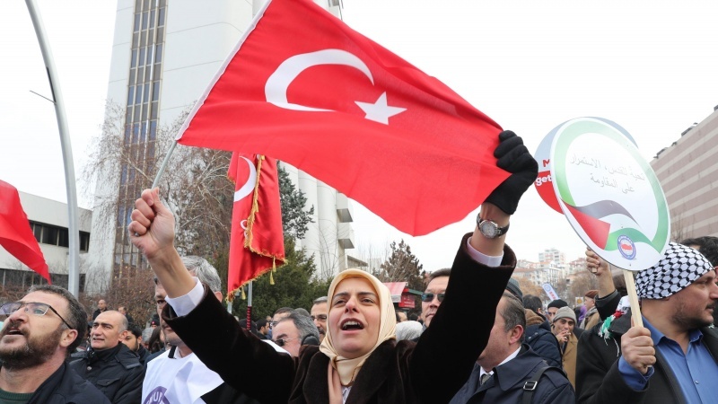 Ankarada ABŞ səfirliyi önündə aksiya