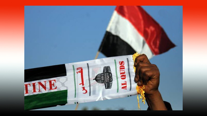 فلسطین کے لئے میدان میں ہیں یمنی مظلوم ! ۔ تصاویر