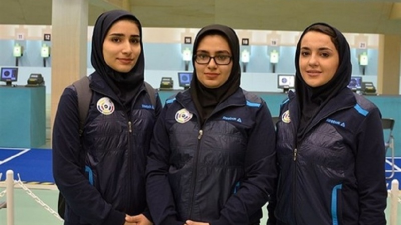 İran qızları Asiya üzrə pnevmatik silahlar yarışının qalibi olublar

