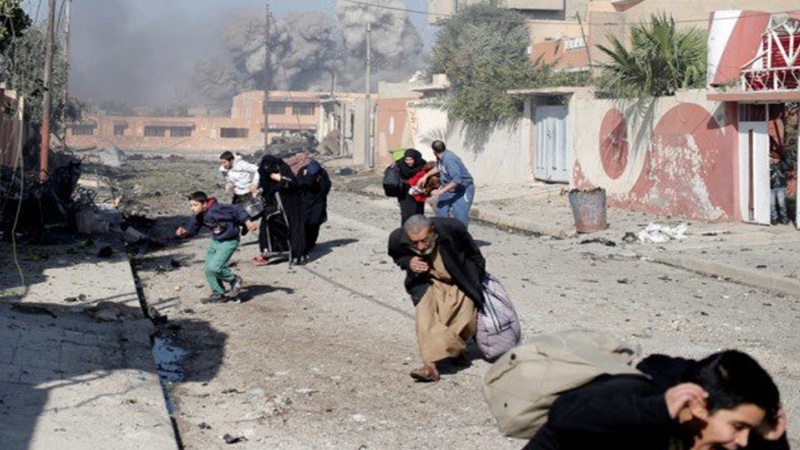 امریکی حملے میں عورتوں  اور بچوں سمیت درجنوں شامی شہری جاں بحق 